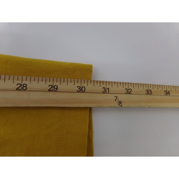 Zara women's t-shirt mustard Yellow Eternal Forever Size Med - Picture 7 of 7